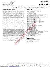 AAT2863IMK-T1 datasheet pdf Skyworks Solutions