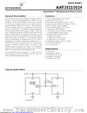 AAT3524IGY-4.63-200-T1 datasheet pdf Skyworks Solutions