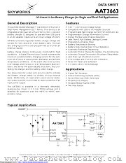 AAT3663IWO-4.2-2-T1 datasheet pdf Skyworks Solutions