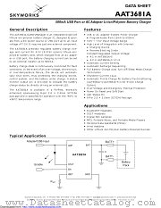 AAT3681AIJS-4.1-T1 datasheet pdf Skyworks Solutions