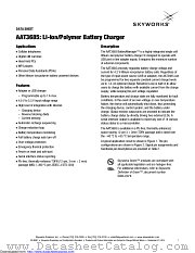 AAT3685IWP-4.2-T1 datasheet pdf Skyworks Solutions