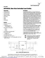 AAT4282AIPS-3-T1 datasheet pdf Skyworks Solutions