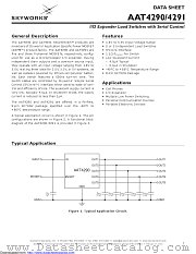 AAT4290IJS-1-T1 datasheet pdf Skyworks Solutions