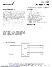 AAT4298IJQ-T1 datasheet pdf Skyworks Solutions