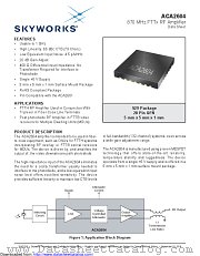 ACA2604RS29P8 datasheet pdf Skyworks Solutions
