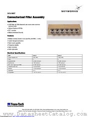 Connectorized Filter Assembly datasheet pdf Skyworks Solutions
