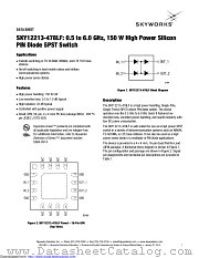 SKY12213-478LF datasheet pdf Skyworks Solutions