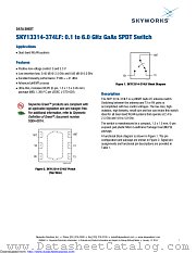 SKY13314-374LF datasheet pdf Skyworks Solutions