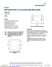 SKY13320-374LF datasheet pdf Skyworks Solutions