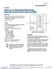 SKY13713-21 datasheet pdf Skyworks Solutions