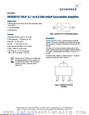 SKY65015-70LF datasheet pdf Skyworks Solutions