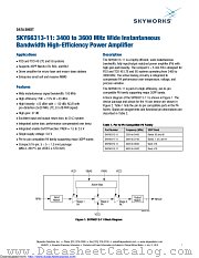 SKY66313-11 datasheet pdf Skyworks Solutions