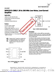 SKY67015-396LF datasheet pdf Skyworks Solutions