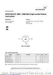 SKYFR-001152 datasheet pdf Skyworks Solutions