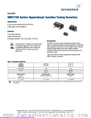 SMV1705 Series datasheet pdf Skyworks Solutions