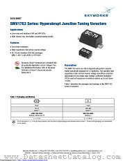 SMV1763-079LF datasheet pdf Skyworks Solutions