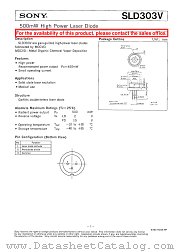 SLD303V datasheet pdf SONY
