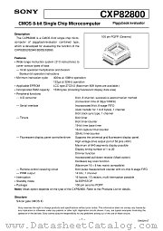 CXP82800 datasheet pdf SONY
