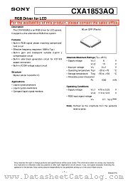 CXA1853AQ datasheet pdf SONY