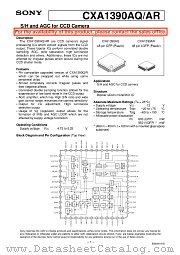 CXA1390AQ/AR datasheet pdf SONY