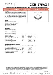 CXB1575AQ datasheet pdf SONY