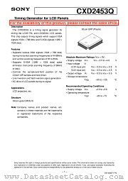 CXD2453Q datasheet pdf SONY