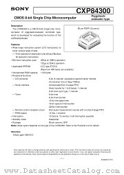 CXP84300 datasheet pdf SONY