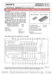 CX20201A-1 datasheet pdf SONY