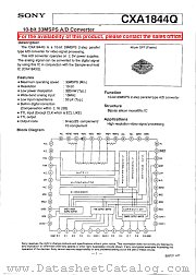 CXA1844Q datasheet pdf SONY