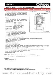 CXP5050 datasheet pdf SONY