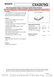 CXA2079Q datasheet pdf SONY