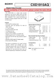 CXD1910AQ datasheet pdf SONY