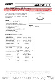 CXD2314R datasheet pdf SONY