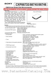 CXP88732 datasheet pdf SONY