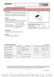 1T399 datasheet pdf SONY
