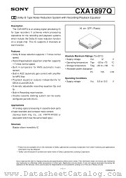 CXA1897Q datasheet pdf SONY