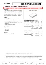 CXA3186N datasheet pdf SONY