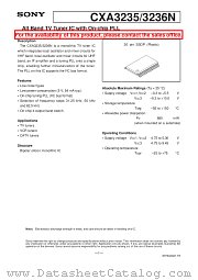 CXA3236N datasheet pdf SONY