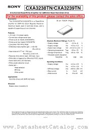 CXA3238TN datasheet pdf SONY