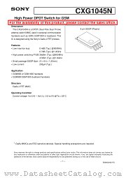 CXG1045N datasheet pdf SONY