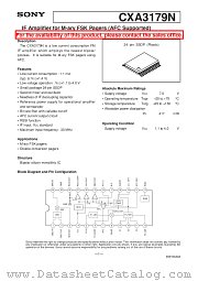CXA3179N datasheet pdf SONY