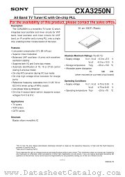 CXA3250N datasheet pdf SONY