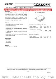 CXA3225N datasheet pdf SONY