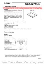 CXA3271GE datasheet pdf SONY