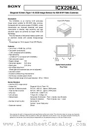 ICX226AL datasheet pdf SONY