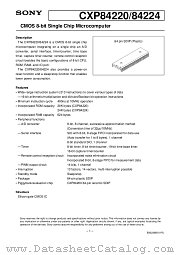 CXP84220 datasheet pdf SONY