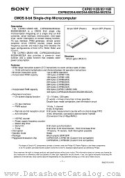 CXP85116B datasheet pdf SONY