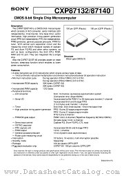 CXP87132 datasheet pdf SONY