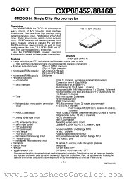 CXP88452 datasheet pdf SONY