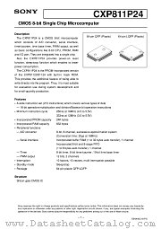 CXP811P24 datasheet pdf SONY